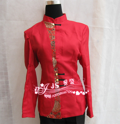 【新款中的靚款 酒店制服 酒店服裝 女服務員工作服熱銷長袖JS135】價格,廠家,圖片,制服、工作服,廣州市番禺區大石景盛酒店用品經營部-